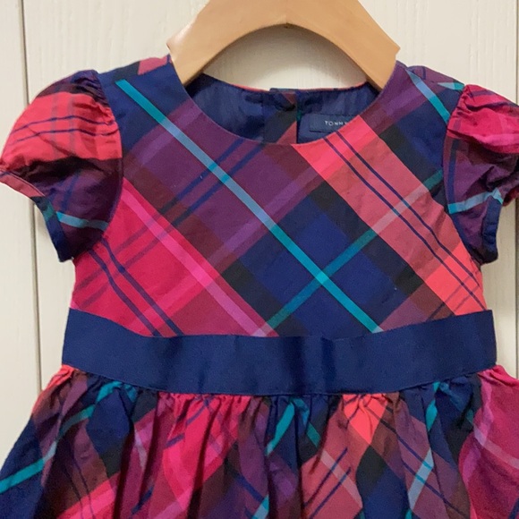Tommy Hilfiger Red, Blue & Green Plaid Dress - Picture 3 of 7